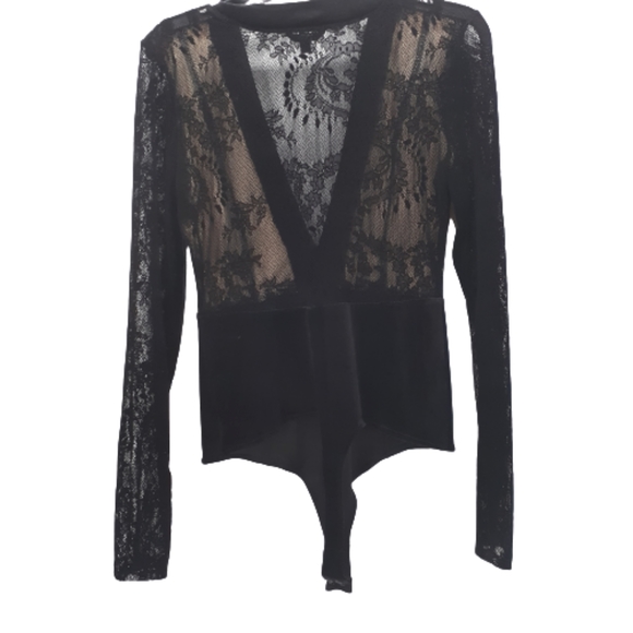 guess black lace bodysuit